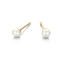 SPIRIT ICONS FIGARO ØRERINGE SØLV FORGYLDT MED PERLE - 42792