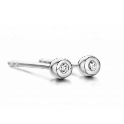 SPIRIT ICONS ØRERINGE HVIDGULD 14KT BELLE - 44087