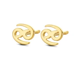 SPRIT ICONS STJERNETEGN KREBS ØRERING SØLV FORGYLDT - 41052