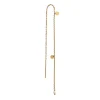 STINE A DANGLING PETIT COIN ØRERING SØLV FORGYLDT -1126-02-S-Pearl