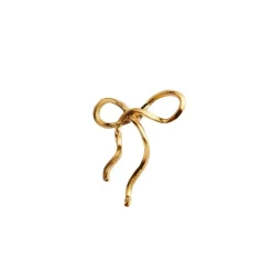 STINE A FLOW BOW ØRERING SØLV FORGYLDT - 1343-02-S