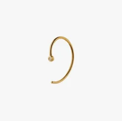 STINE A ONE DOT OPEN ØRERING SØLV FORGYLDT - 1152-02-S