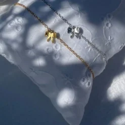 STINE A PETIT BOW WITH STONE ARMBÅND SØLV - 3216-00-OS