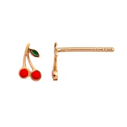 STINE A PETIT CHERRY ØRERING SØLV FORGYLDT - 1162-02-S