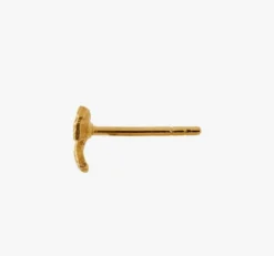 STINE A ØRERING SØLV FORGYLDT PETIT BOW - 1344-02-S