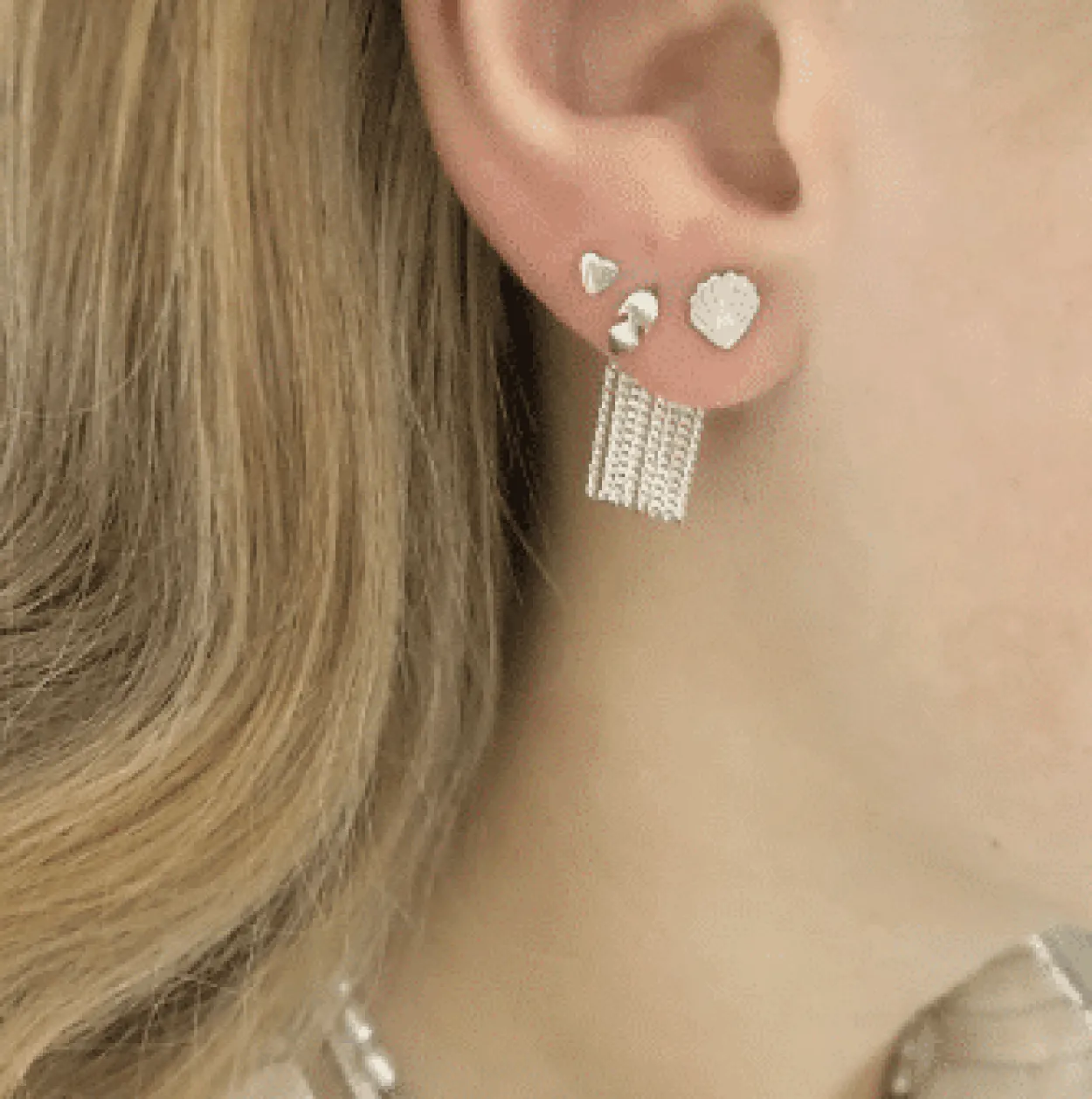 STINE A ØRERING SØLV PETIT SHELL MUSLING -1030-00-S