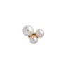 STINE A THREE PEARL BERRIES ØRERING SØLV FORGYLDT - 1321-02-S