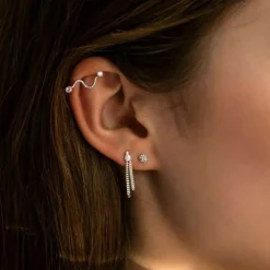 STINE A TRES PETIT ETOILE ØRERING I SØLV- 1190-00-S