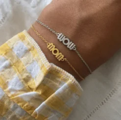 STINE A WOW MOM ARMBÅND SØLV FORGYLDT - 3192-02-OS