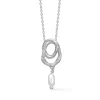 STUDIO Z HALSKÆDE SØLV MED PERLE TWINE - 7123853