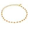 SUSANNE FRIIS BJØRENER SØLVFORGYLDT ARMBÅND KARNEOL - 1433-2-114