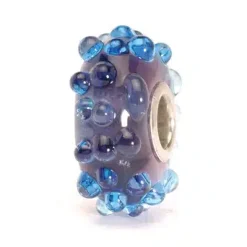 TROLLBEADS BLÅ BRUS GLASKUGLE - TGLBE-10042