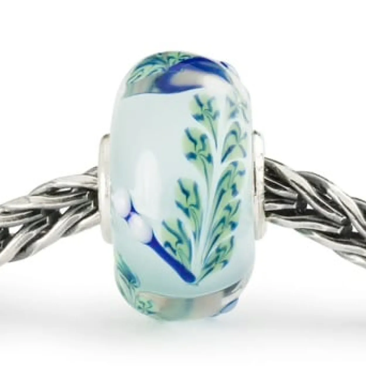 TROLLBEADS BLÅ PIL GLASKUGLE - TGLBE-20406