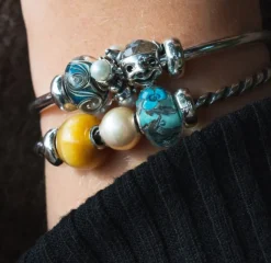 TROLLBEADS EFTERÅRSVIND GLASKUGLE - TGLBE-20351