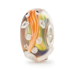 TROLLBEADS ENERGISK ORANGE FISK GLASKUGLE - TGLBE-20418