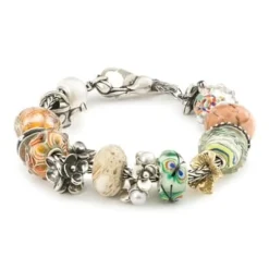 TROLLBEADS FLØJLSVINGER GLASKUGLE - TGLBE-20403