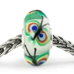 TROLLBEADS FLØJLSVINGER GLASKUGLE - TGLBE-20403