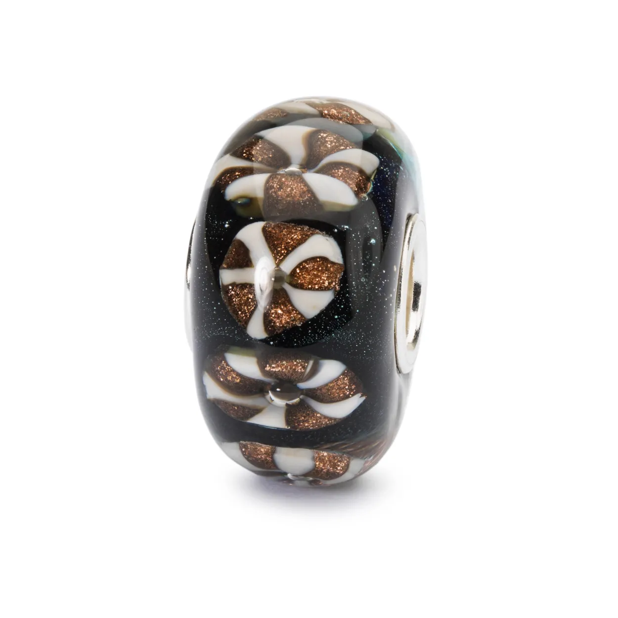 TROLLBEADS 'GYLDNE ORNAMENTER' GLAS KUGLE - TGLBE-20092