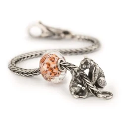 TROLLBEADS LEOPARDPLETTER GLASKUGLE - TGLBE-30106