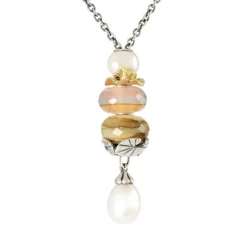 TROLLBEADS ROSA VANDSTEN GLASKUGLE - TGLBE-30156