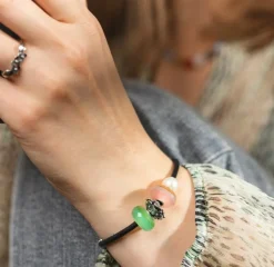 TROLLBEADS ROSA VANDSTEN GLASKUGLE - TGLBE-30156