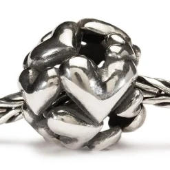 TROLLBEADS SØLVKUGLE HJERTEKUGLE - TAGBE-40006