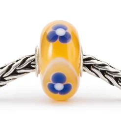 TROLLBEADS 'SOLBLOMST BÆLTEDYR' GLAS KUGLE - TGLBE-20316