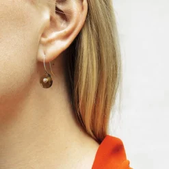 TROLLBEADS VEDHÆNG TIL ØRERINGE MED RØGKVARTS - TSTEA-00013